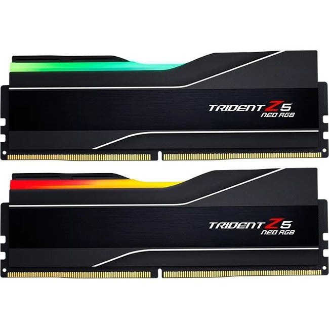 G.SKILL Trident Z5 Neo RGB RAM Module for Motherboard - 32 GB (2 x 16GB) - DDR5-6000/PC5-48000 DDR5 SDRAM - 6000 MHz - CL30 - 1.35 V G.SKILL Trident Z5 Neo RGB RAM Module for Motherboard - 32 GB (2 x 16GB) - DDR5-6000/PC5-48000 DDR5 SDRAM - 6000 MHz - CL30 - 1.35 V